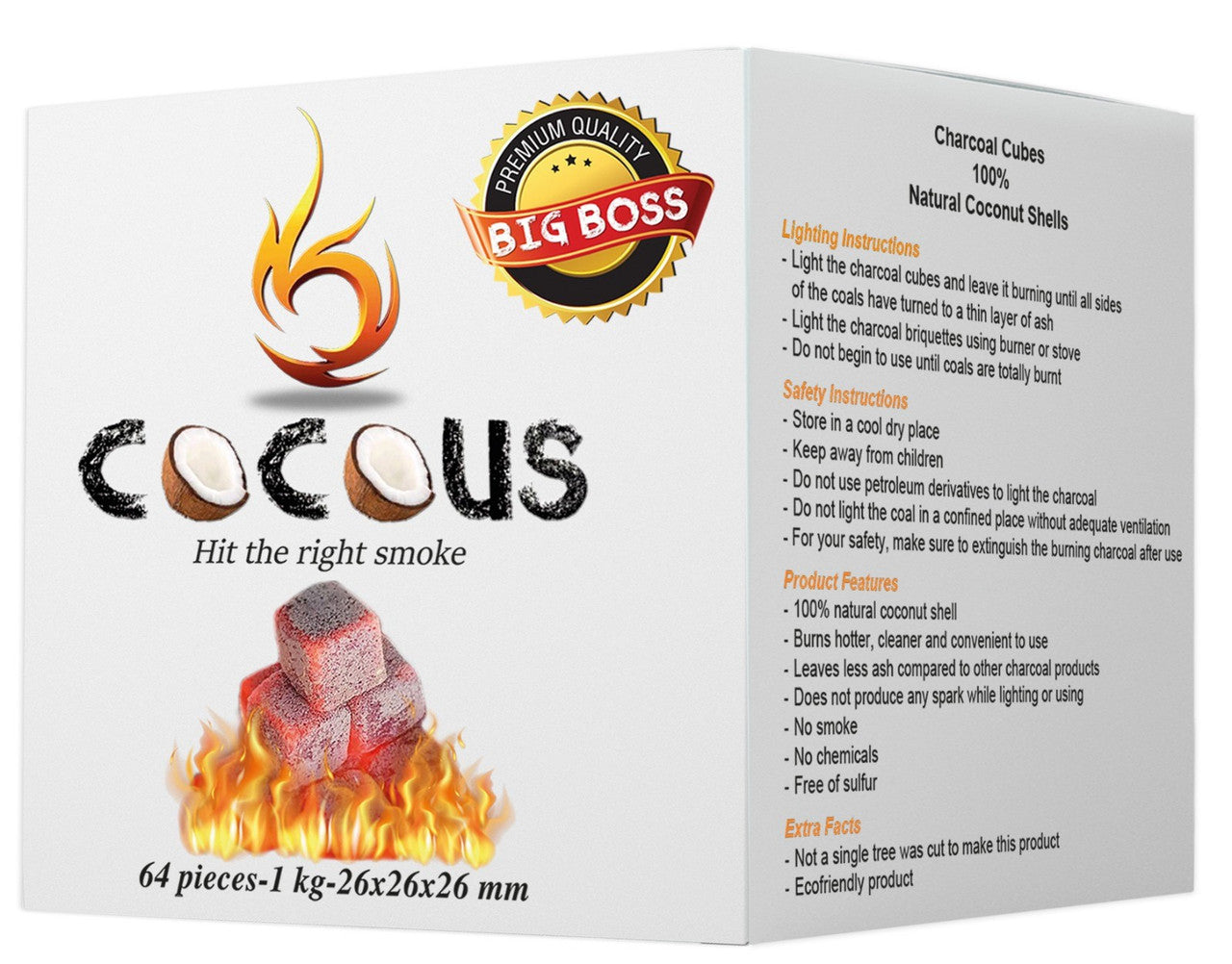CocoUs Coconut Charcoal - 1KG