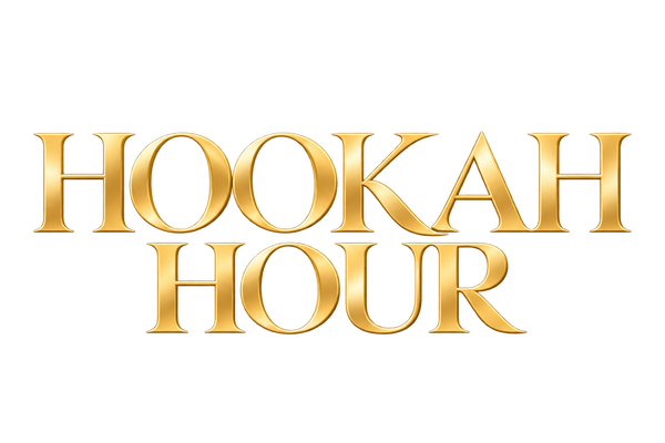 Hookah Hour premium gold wordmark