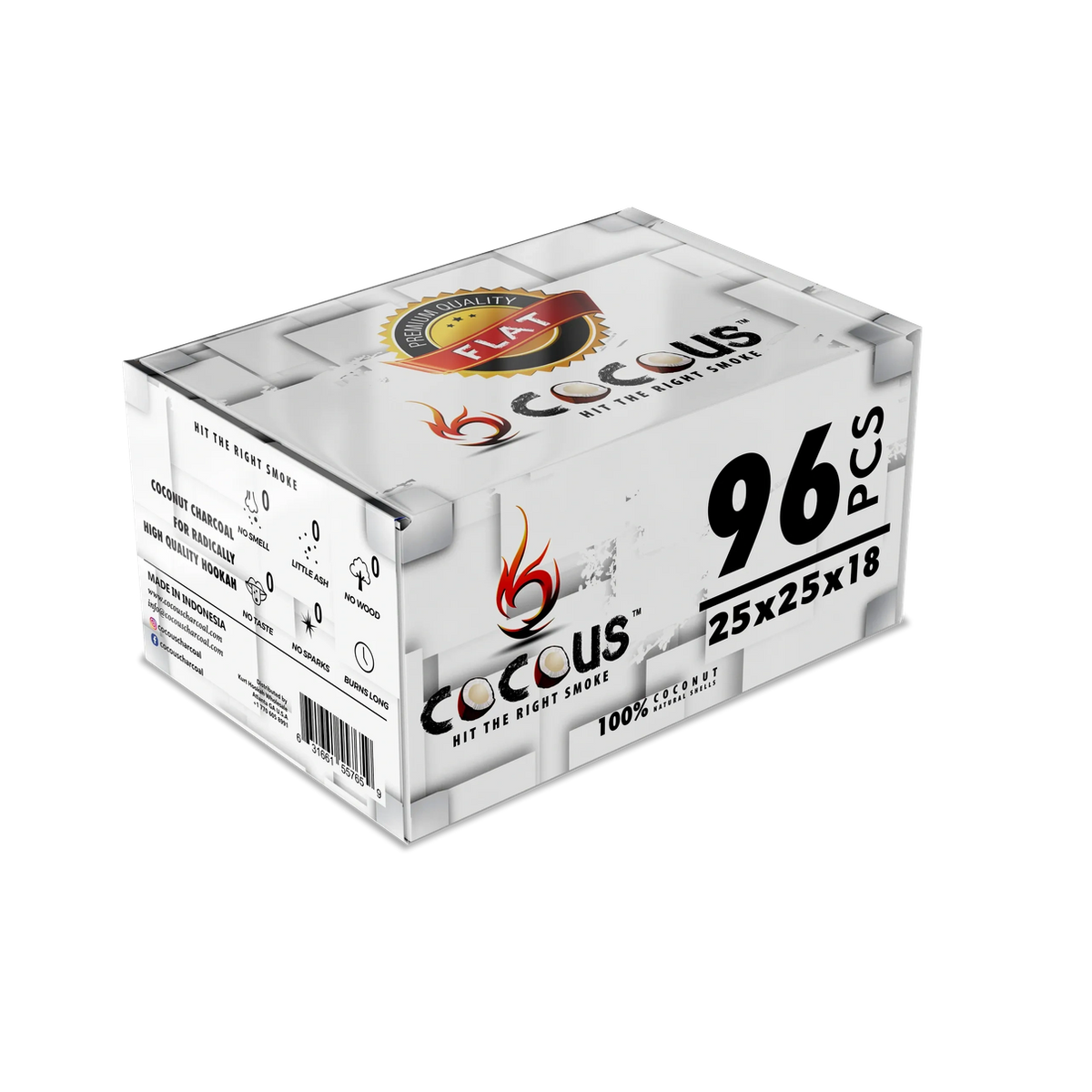 CocoUs Coconut Charcoal - 1KG Hookah Hour